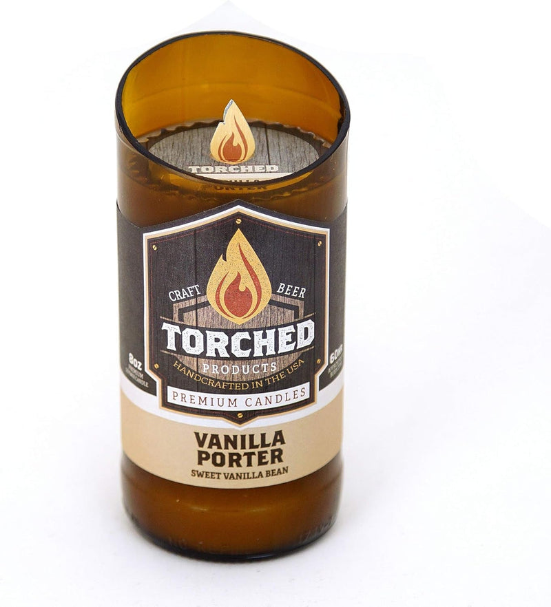 Beer Scented Candles | Natural Soy Wax Candle | Vanilla Porter Scent 8 Oz | Makes a Great Gift for Men, Beer Lovers, and Collectors | Bar Man-Cave Decor and Accessories - Puck's