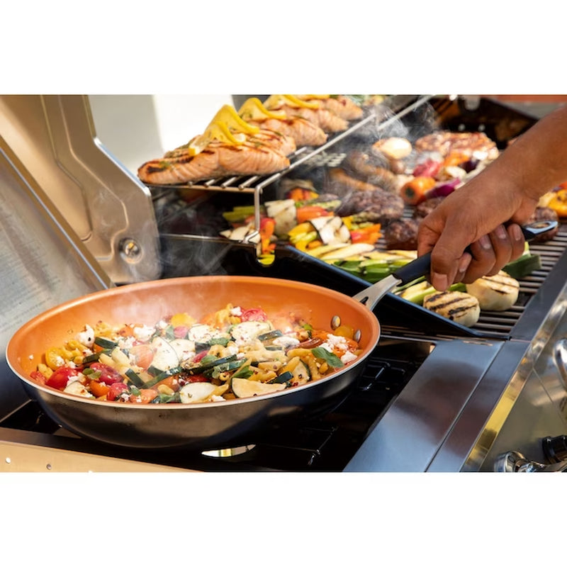 Performance Series Silver 4-Burner Liquid Propane Gas Grill with 1 Side Burner - Puck's