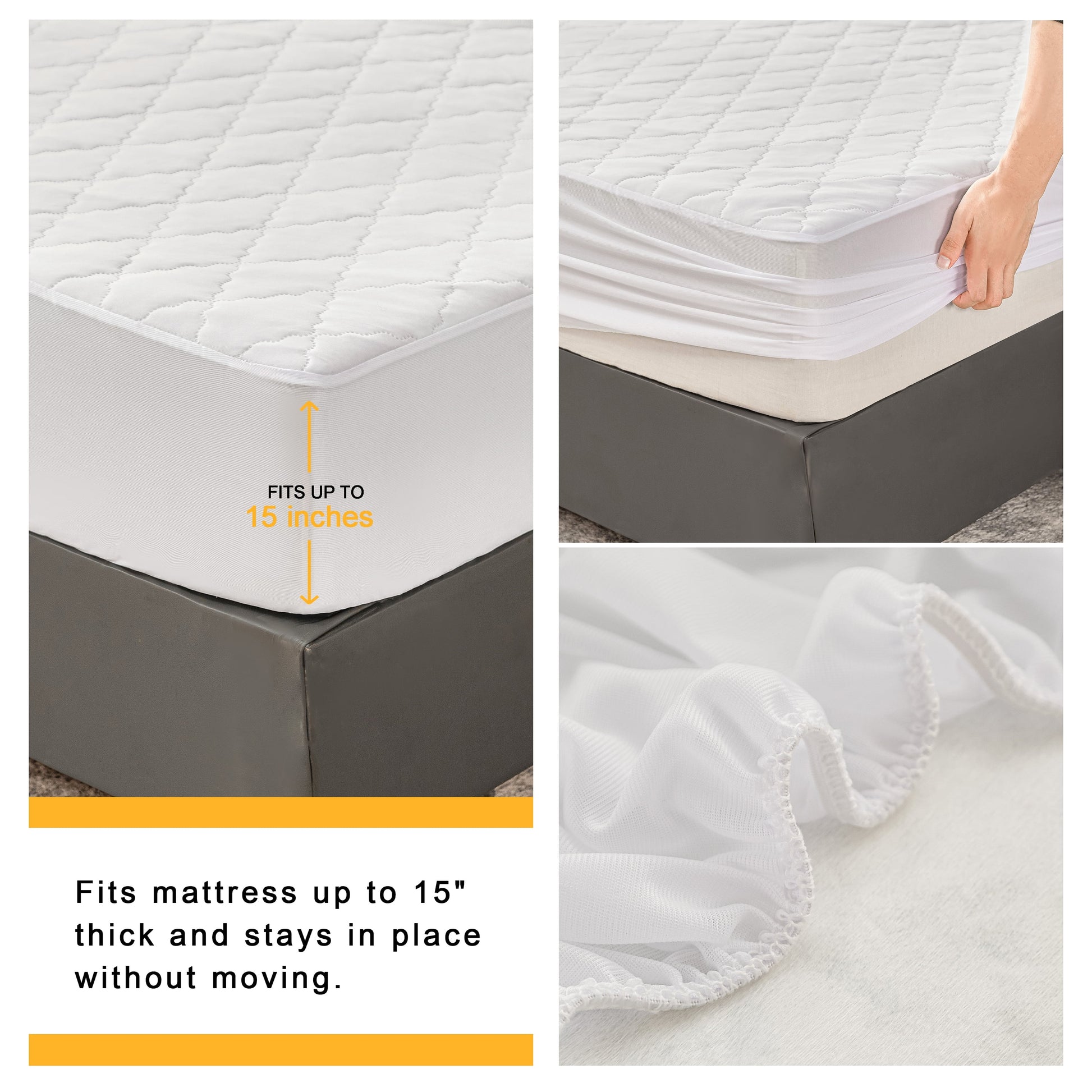 Waterproof Mattress Pad, Twin/Twin-Xl, 39 in X 80 In
