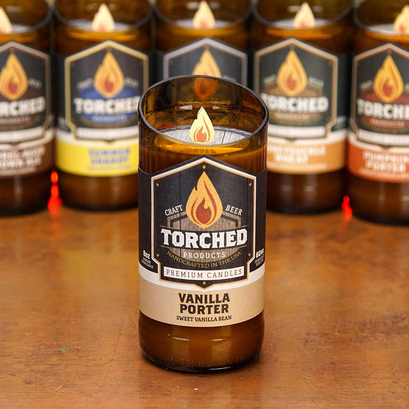 Beer Scented Candles | Natural Soy Wax Candle | Vanilla Porter Scent 8 Oz | Makes a Great Gift for Men, Beer Lovers, and Collectors | Bar Man-Cave Decor and Accessories - Puck's