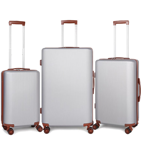 3PCS Luggage Set Hardside Luggage with Spinner Wheels for Travel Boarding Luggage Big Capacity Luggage TSA Lock - Puck's