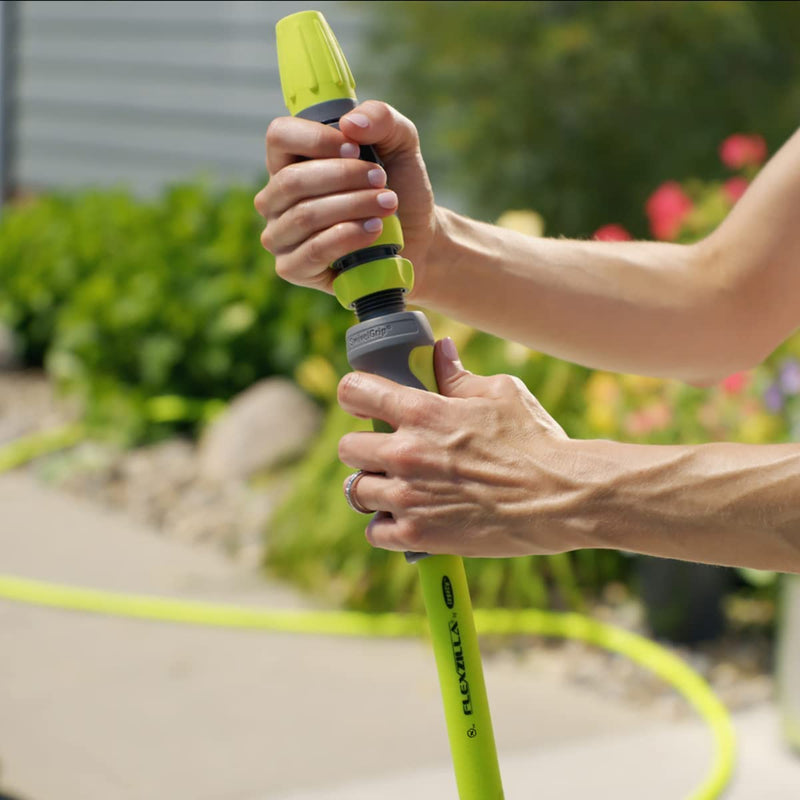 Garden Lead-In Hose with Swivelgrip, 5/8 In. X 10 Ft., Heavy Duty, Lightweight, Drinking Water Safe, Zillagreen - HFZG510YWS-E - Puck's