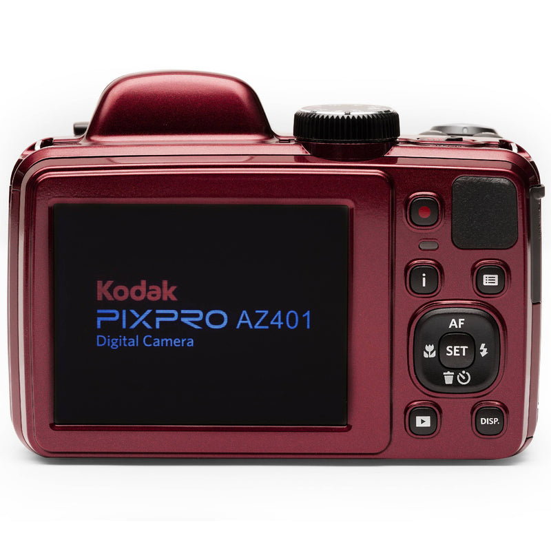 PIXPRO AZ401 Bridge Digital Camera - 16MP 40X Optical Zoom Hd720P Video (Red) - Puck's