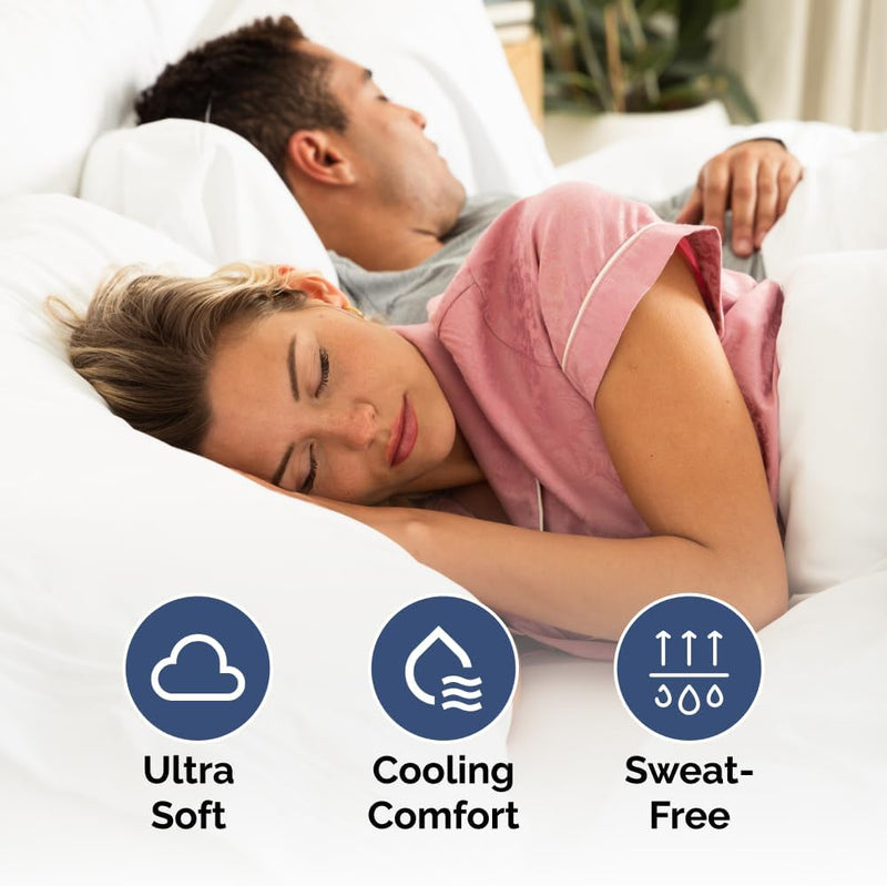 Extra Deep Twin 400 Thread Count Cotton Fitted Sheet - Hotel Luxury Single Fitted Sheet Only - Easily Fits 18" to 24" Mattress - Soft, Wrinkle Free, Breathable & Comfy Extra Deep Pockets White Fitted - Puck's