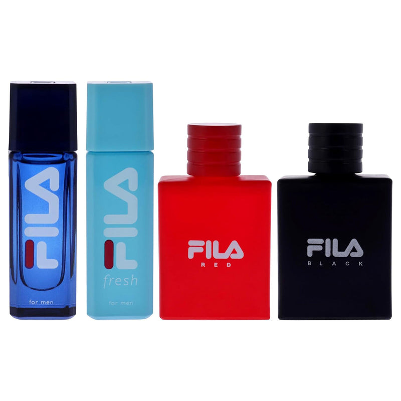 Fila Mens Cologne Gift Set - Fila Fresh, Fila Black, Fila Red - 3 Pc EDT - Puck's