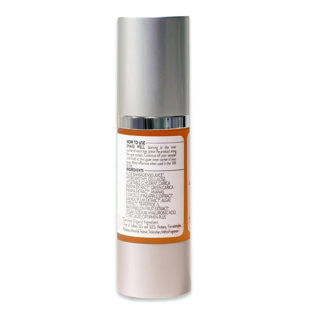 Organic Eye Serum for Wrinkles and Fine Lines with Hyaluronic Acid 1 Fl Oz - Puck's