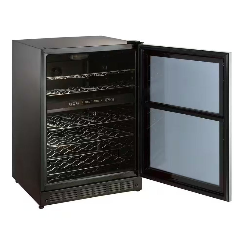 44 Bottle Dual Zone Wine Cooler in Stainless Steel - Puck's