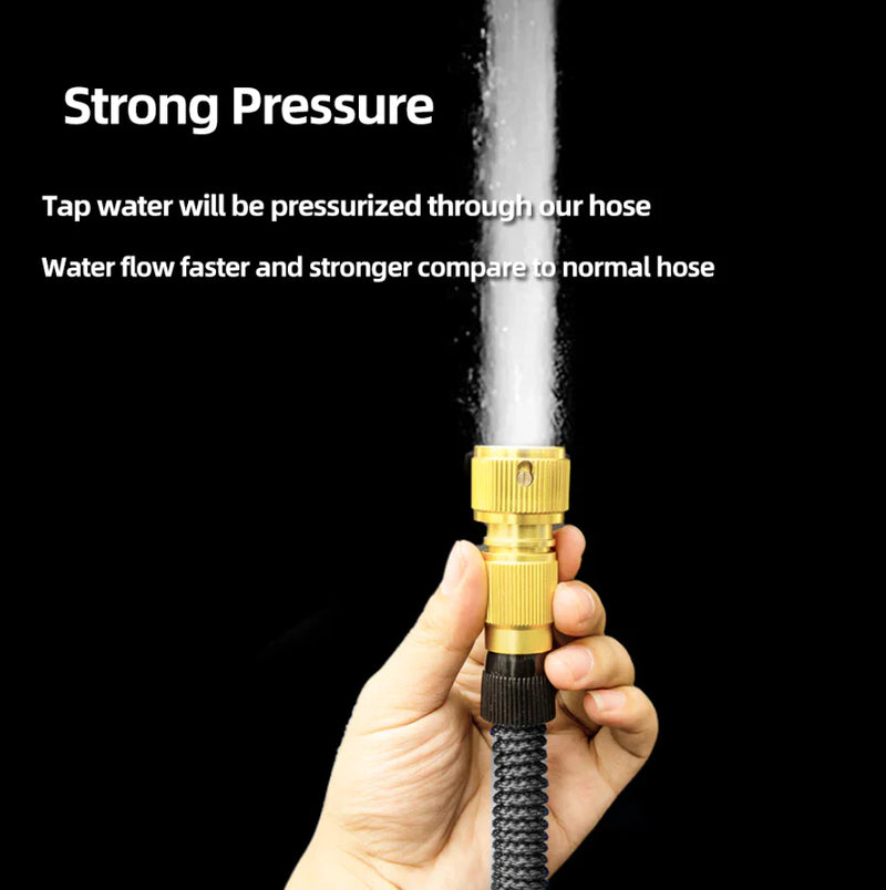 4X Stronger Deluxe Expandable Flexible Garden Hose Water Hose 25, 50, 75, 100FT - Puck's