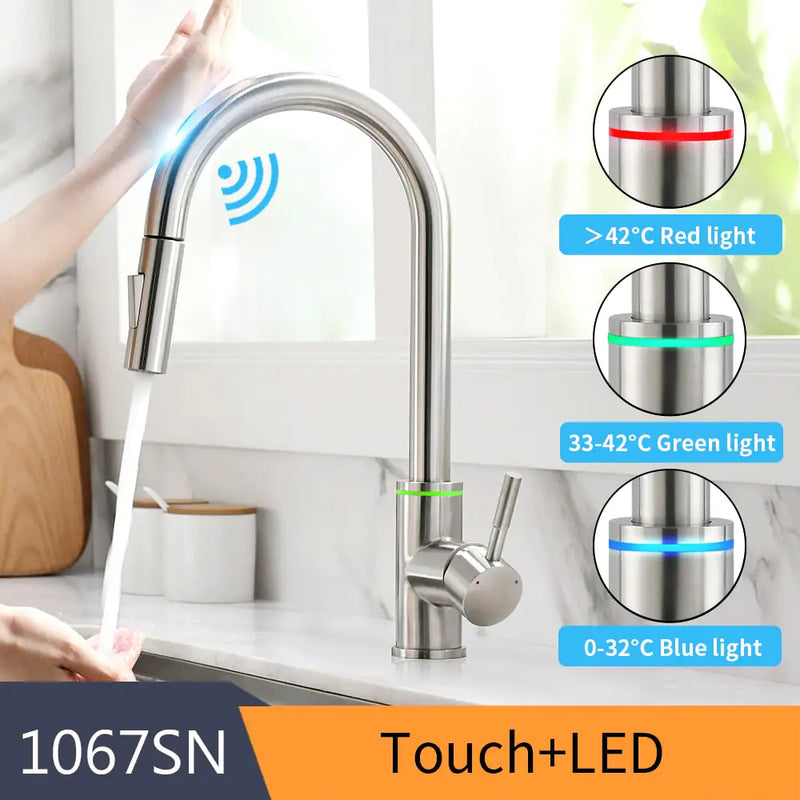 Kitchen Smart Touch Faucets - Puck's