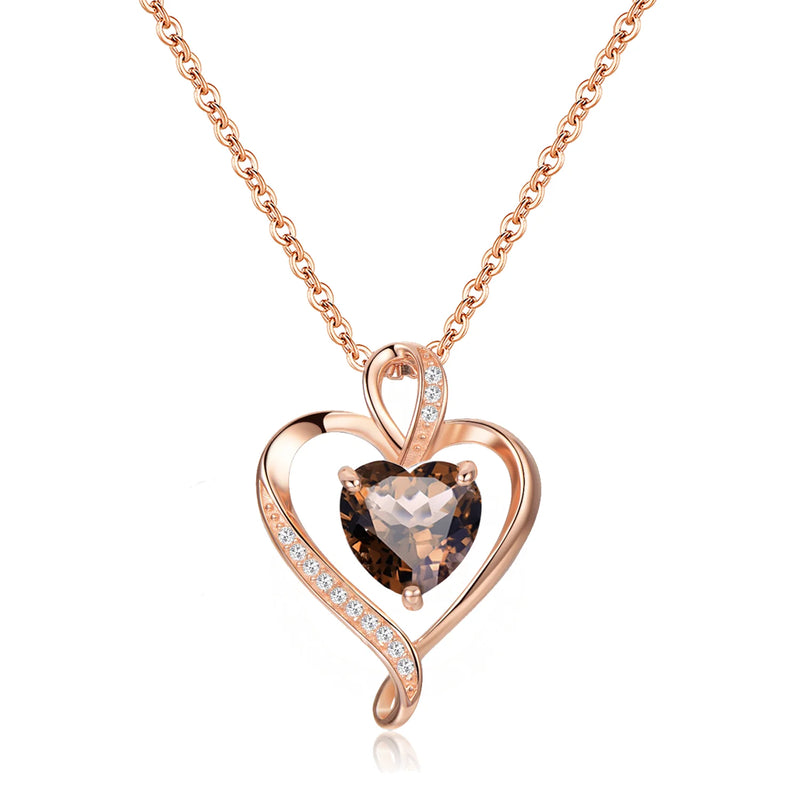 Heart Necklace for Women Sterling Silver 925 Jewelry Gift for Her - Puck's