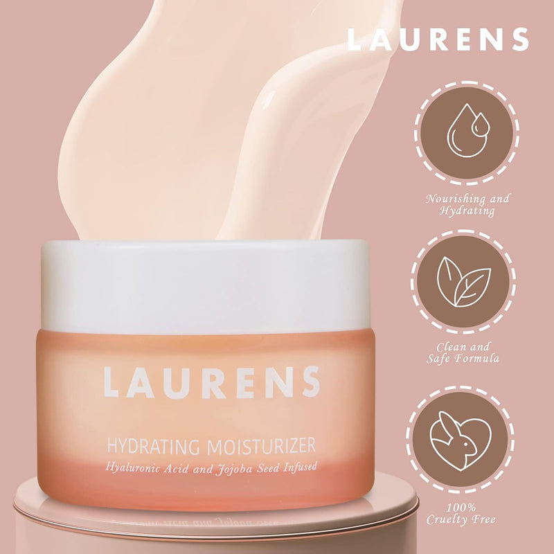 Hydrating Moisturizer from - Dry Skin Face Moisturizer with Hyaluronic Acid, Jojoba Seed & Apricot Kernel Oil- Irritation-Free Moisturizing Face Cream for Sensitive Skin- 1 Fl Oz - Puck's