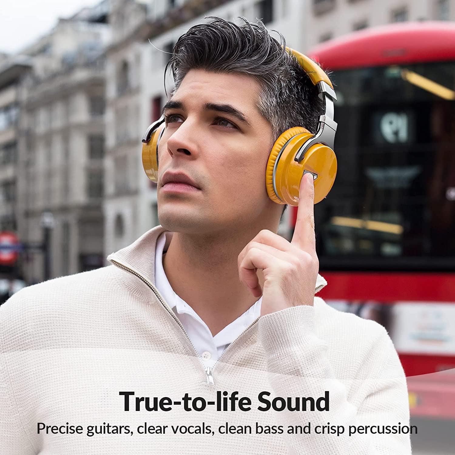 Million Sold 10 Years Classic E7 Active Noise Cancelling Headphones with Upgraded Noise Cancellation, Bluetooth Headphones Wireless with HD Sound Vivid Deep Bass, for Home Office Travel Birthday Gift - Puck's