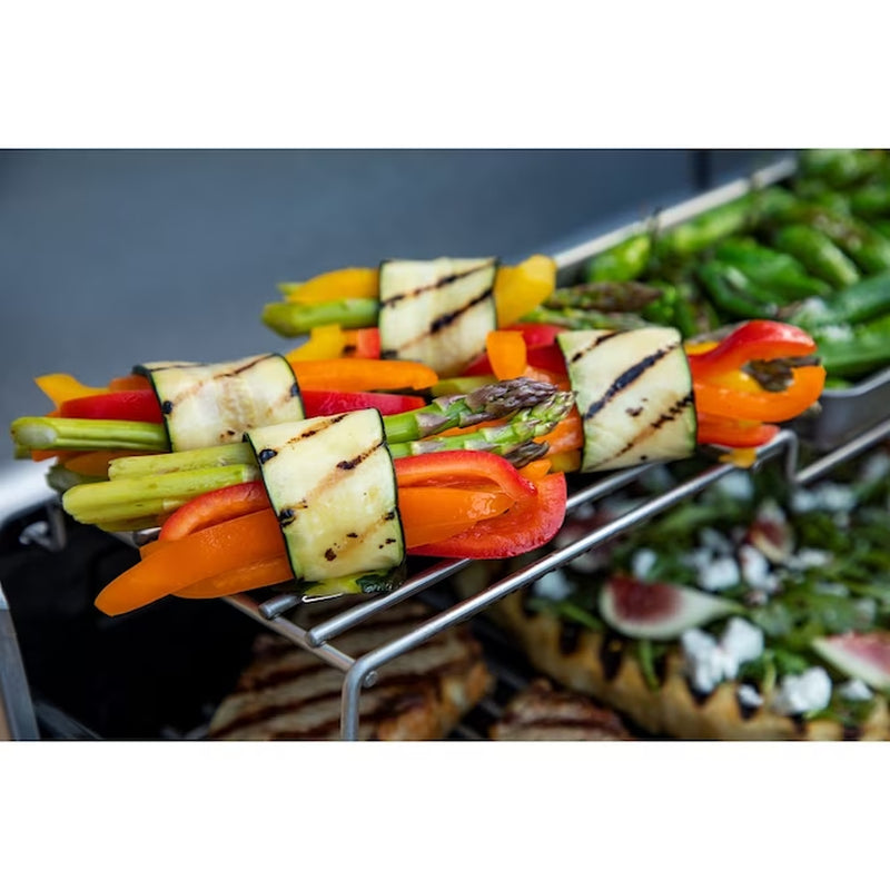 Performance Series Silver 4-Burner Liquid Propane Gas Grill with 1 Side Burner - Puck's
