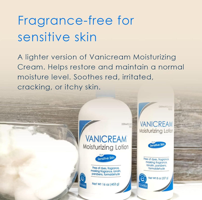 Moisturizing Lotion with Pump | Fragrance and Gluten Free | for Sensitive Skin | 16 Ounce (Pack of 1) - Puck's
