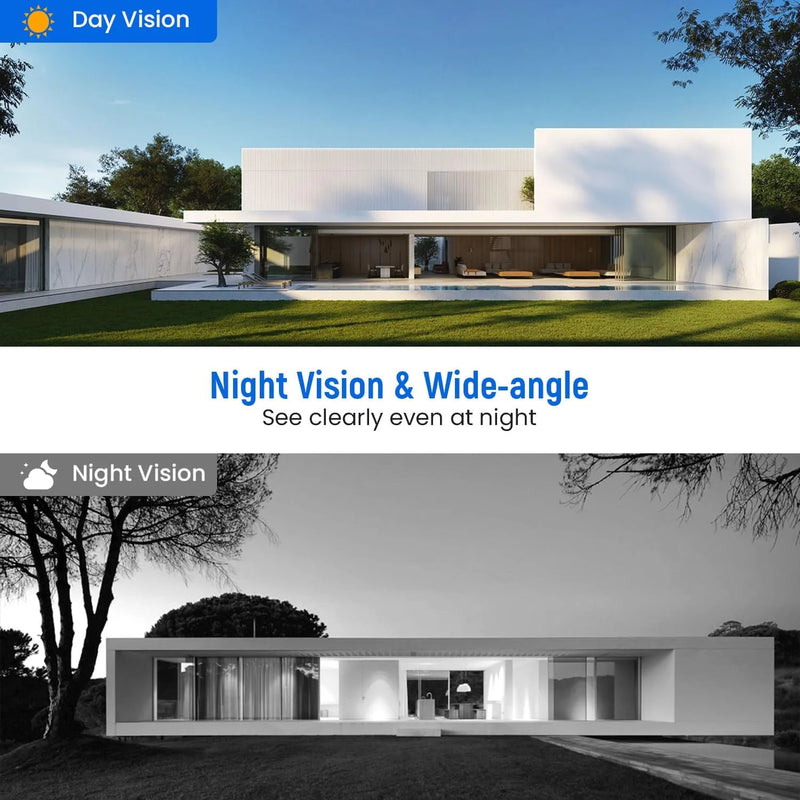 Wireless Doorbell Camera with Chime, Video Doorbell Security Camera with Batteries for Home - Puck's