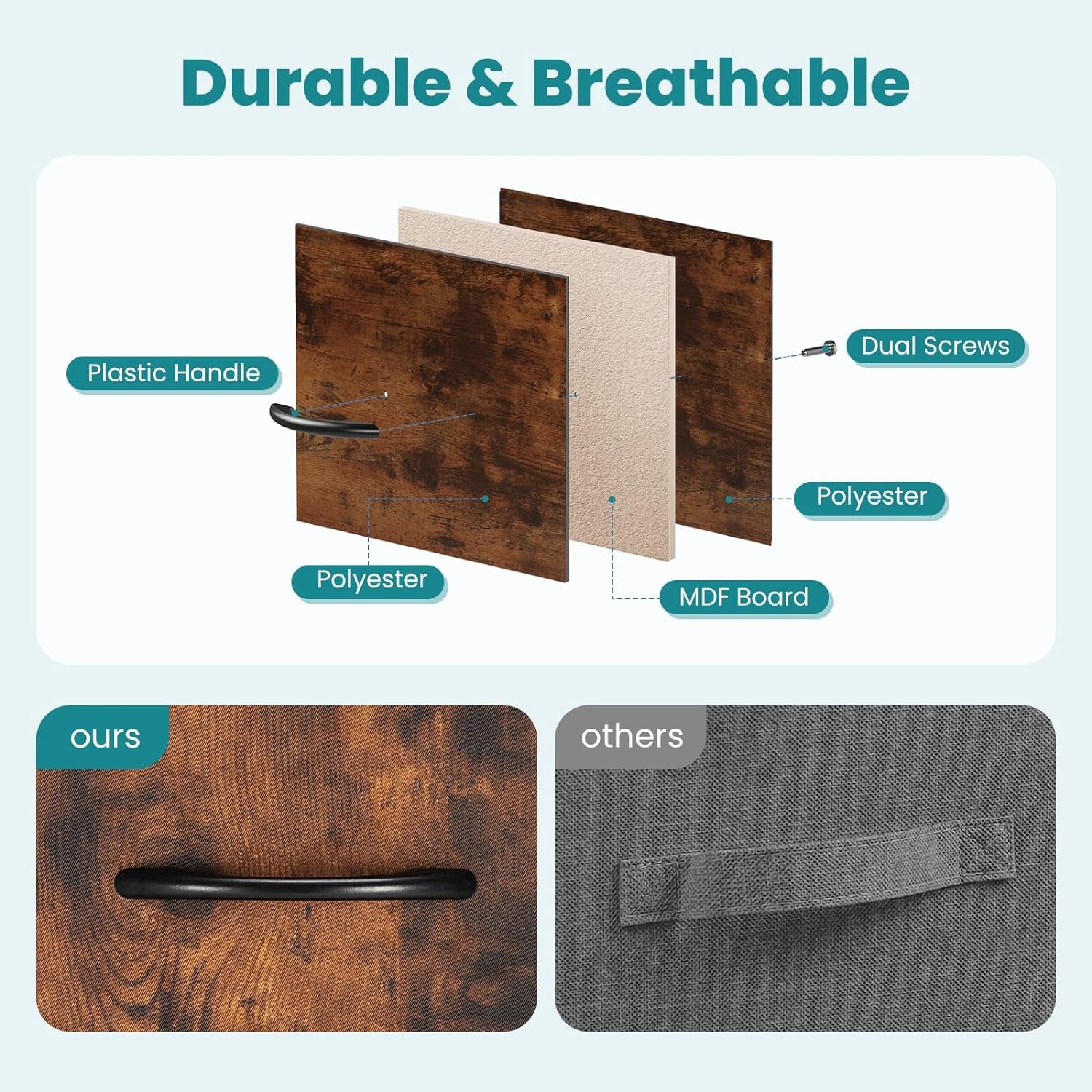 Dresser for Bedroom with 5 Drawers and Organizers - Puck's