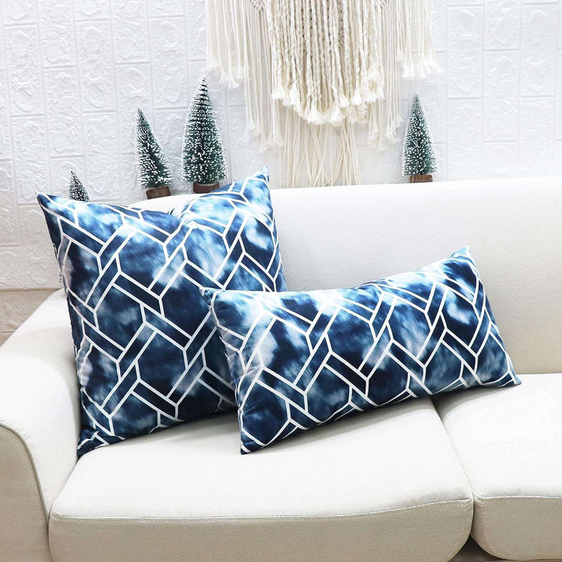 Gradient Throw Pillow Cover Decorative Print Accent Cushion Cover for Couch Sofa 20 X 20 Inches - Puck's