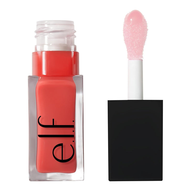Glow Reviver Lip Oil, Nourishing Tinted Lip Oil for a High-Shine Finish, Infused with Jojoba Oil, Vegan & Cruelty-Free, Pink Quartz - Puck's