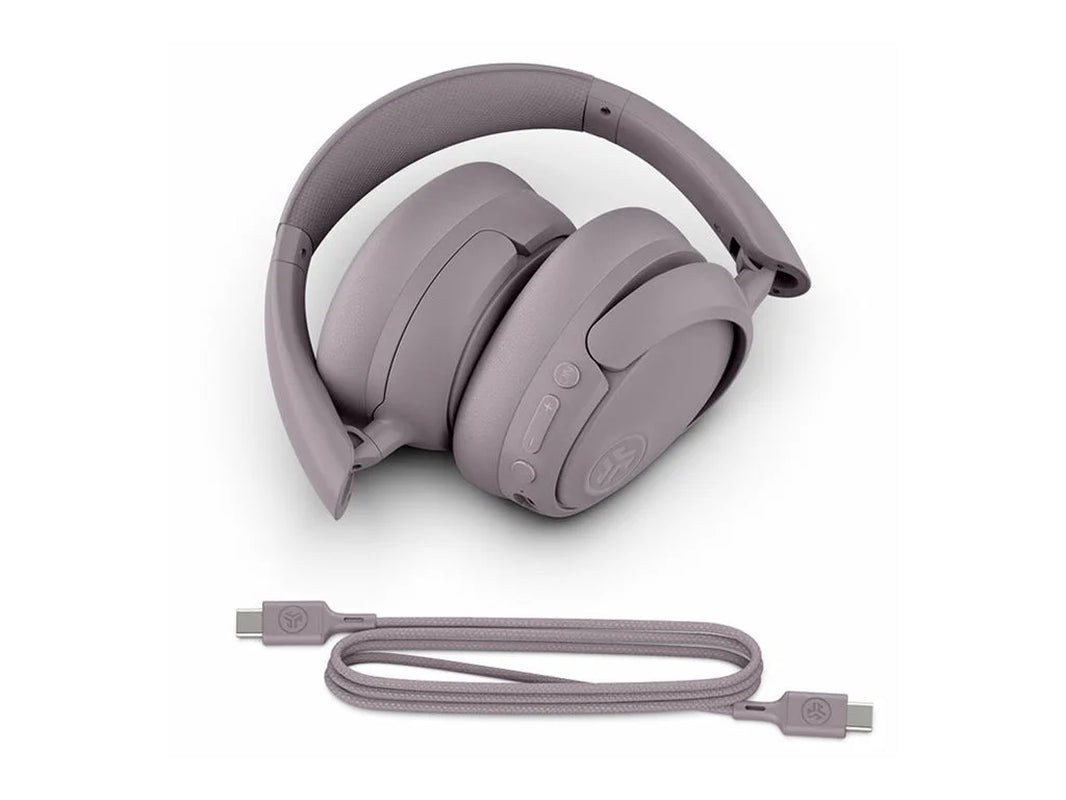 Jbuds Lux Bluetooth Over-Ear Headphones W/ Active Noise Cancellation, Mauve - Puck's