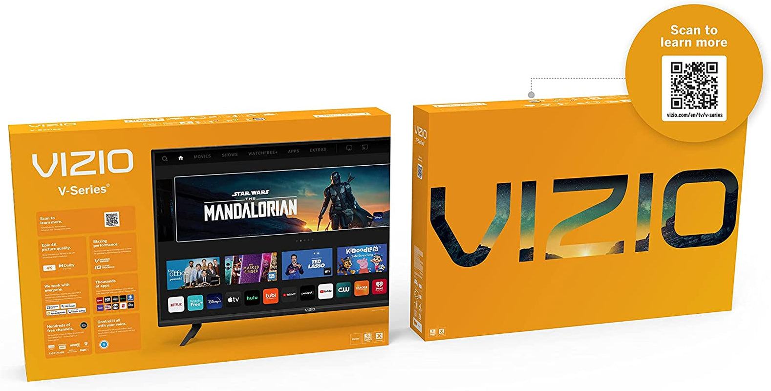 50-Inch V-Series 4K UHD LED Smart TV with Voice Remote, Dolby Vision, HDR10+, Alexa Compatibility, 2022 Model - Puck's