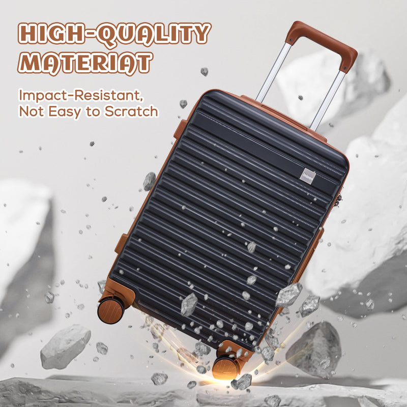 20" Carry-On Luggage, Hard Luggage with Spinner Wheels, Lightweight Luggage Set with TSA Lock - Puck's