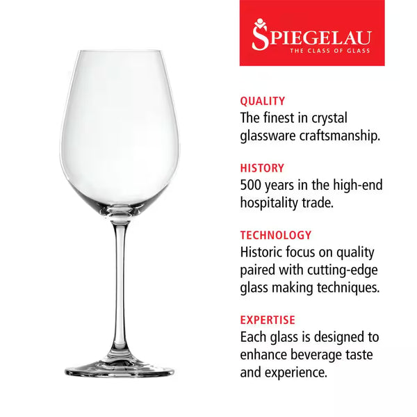 19.4 Oz. Red Wine Glasses European-Made Lead-Free Crystal, Classic Stemmed, Dishwasher Safe (Set of 4) - Puck's