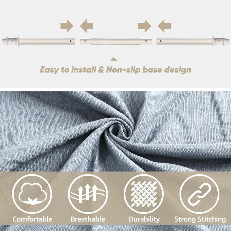 Hammock Chair Hanging Swing Max 500 Lbs 2 Cushions Included Steel Spreader Bar with Anti-Slip Grooves Portable Hanging Chair Side Pocket Large Macrame Bohemian Chair Indoor Outdoor - Puck's