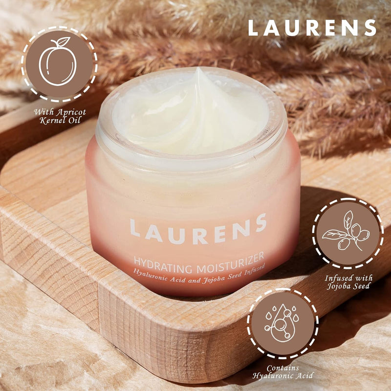 Hydrating Moisturizer from - Dry Skin Face Moisturizer with Hyaluronic Acid, Jojoba Seed & Apricot Kernel Oil- Irritation-Free Moisturizing Face Cream for Sensitive Skin- 1 Fl Oz - Puck's
