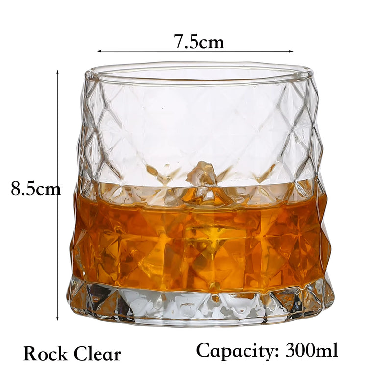 Whiskey Glasses,Scotch Glasses,Old Fashioned Whiskey Glasses/Perfect Gift for Scotch Lovers/Style Glassware for Bourbon/Rum - Puck's