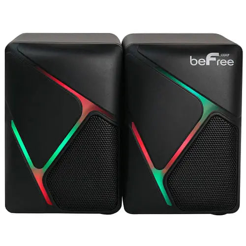 beFree Sound Dual Compact LED Gaming Speakers - Puck's