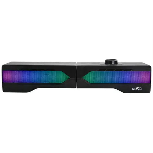 beFree Sound Gaming Dual Soundbar with RGB LED Lights - Puck's