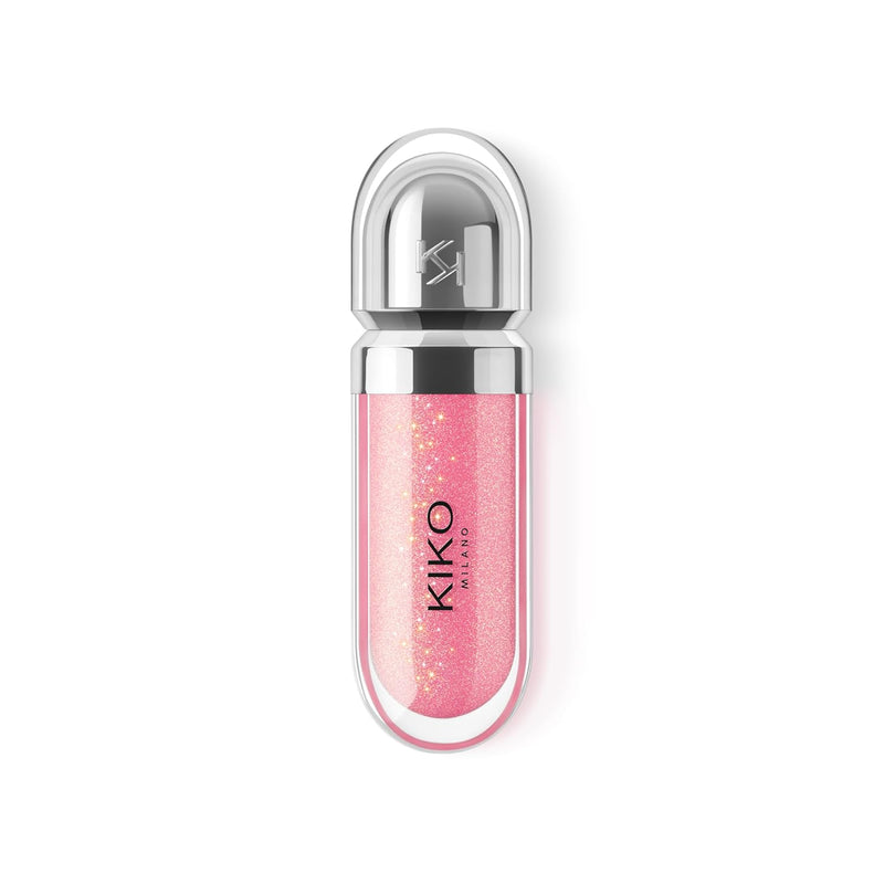 MILANO - 3D Hydra Lip Gloss 26 Softening Lipgloss for a 3D Look | Sparkling Hibiscus Pink Color | Non-Comedogenic | Professional Makeup | Made in Italy - Puck's