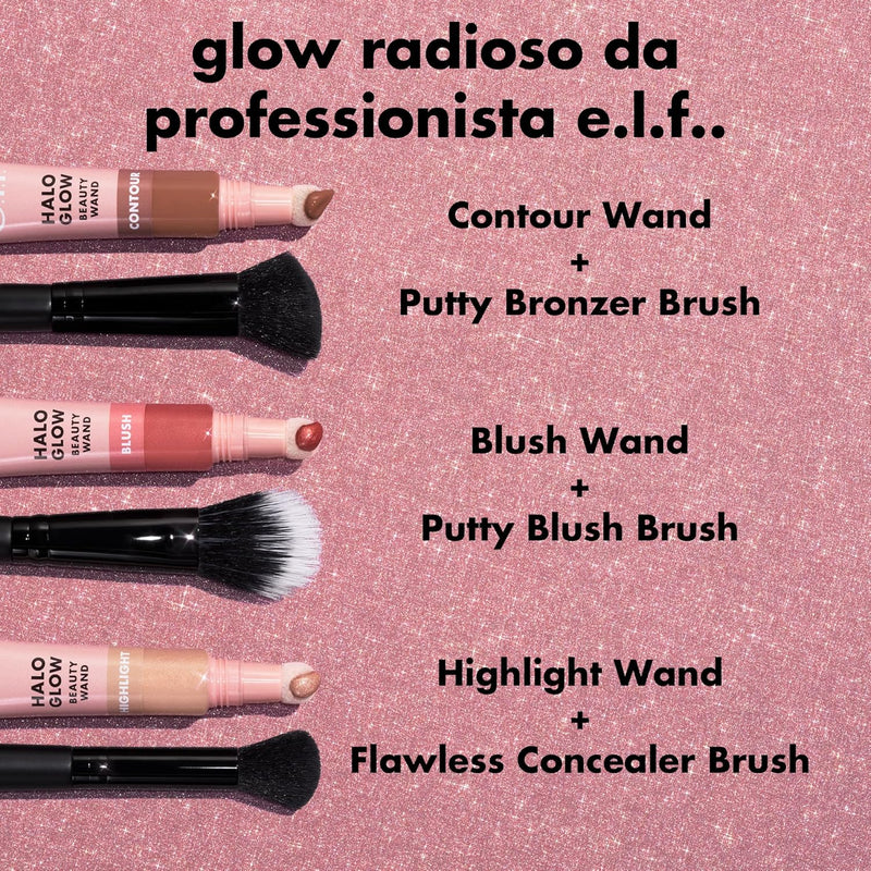 Halo Glow Blush Beauty Wand, Liquid Blush Wand for Radiant, Flushed Cheeks, Infused with Squalane, Vegan & Cruelty-Free, Rosé You Slay - Puck's