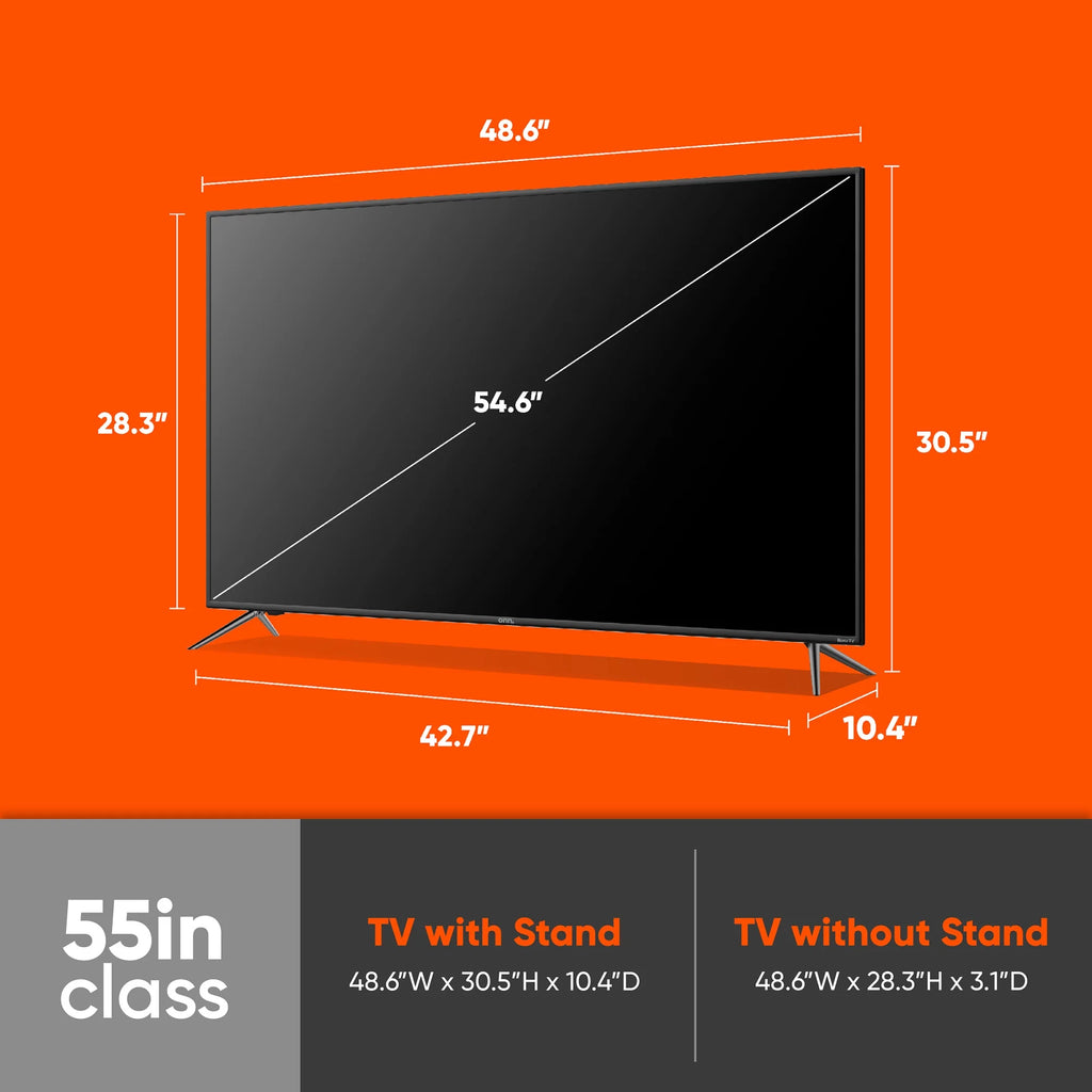 55 inch LED TV Class 4K UHD (2160P) Roku Smart Television HDR (100012586) - Puck's