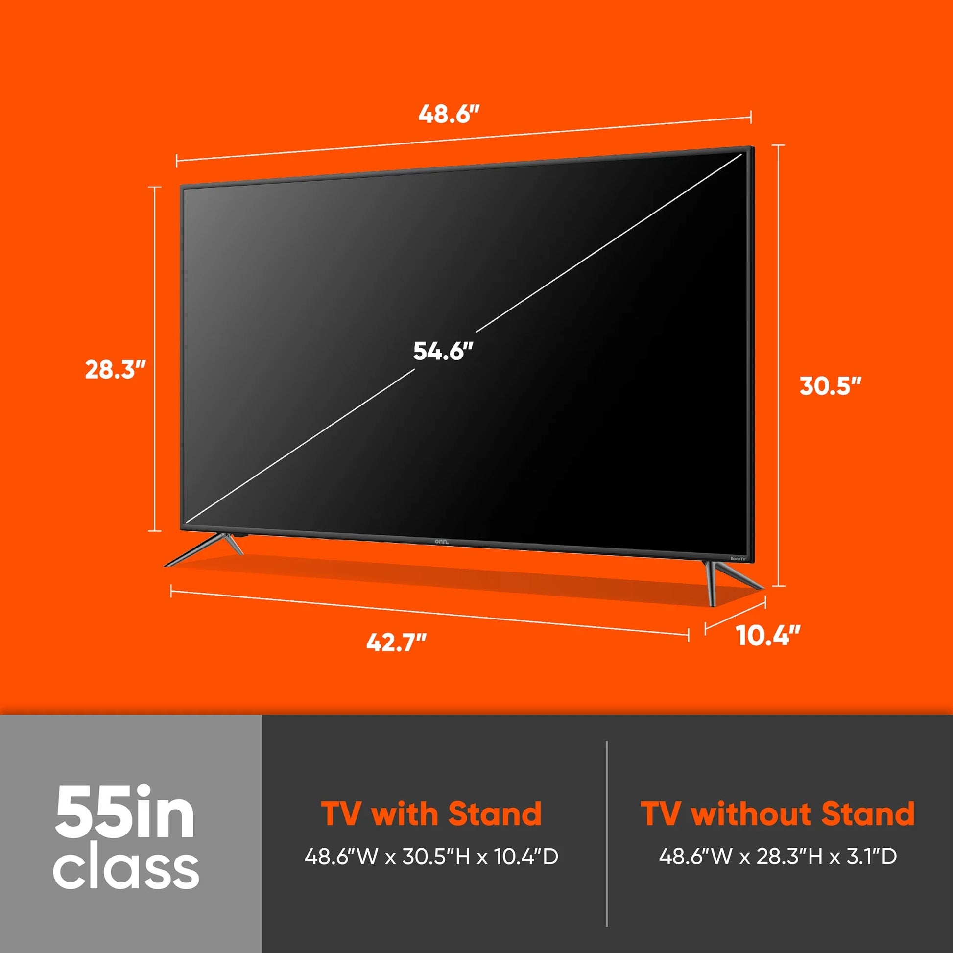55 inch LED TV Class 4K UHD (2160P) Roku Smart Television HDR (100012586) - Puck's