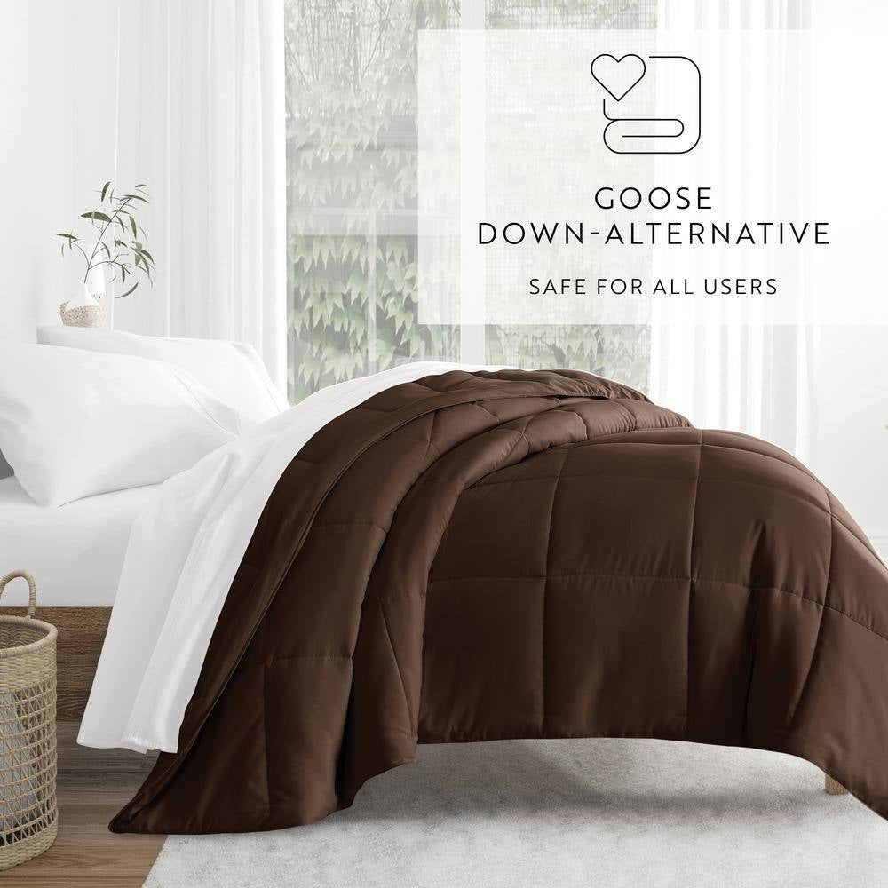 Performance Chocolate Solid King Comforter