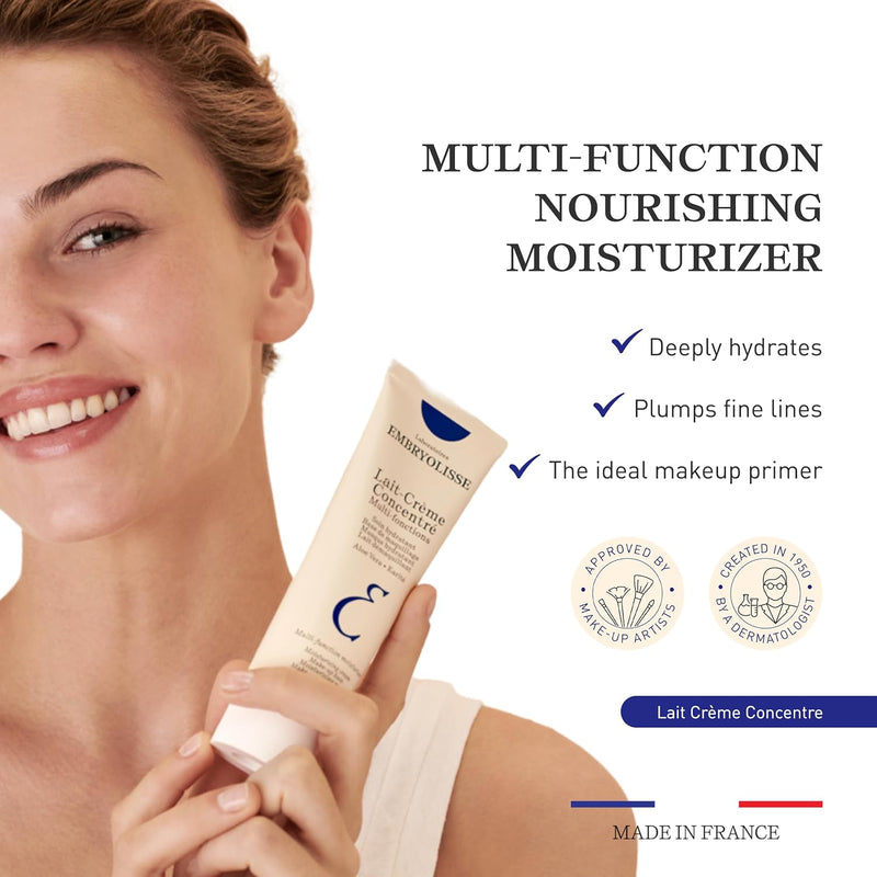 Lait-Crème Concentré, Multifunction Daily Moisturizer, Primer, and Makeup Remover, Suitable for All Skin Types. French Face Cream with Shea Butter & Aloe Vera - Puck's
