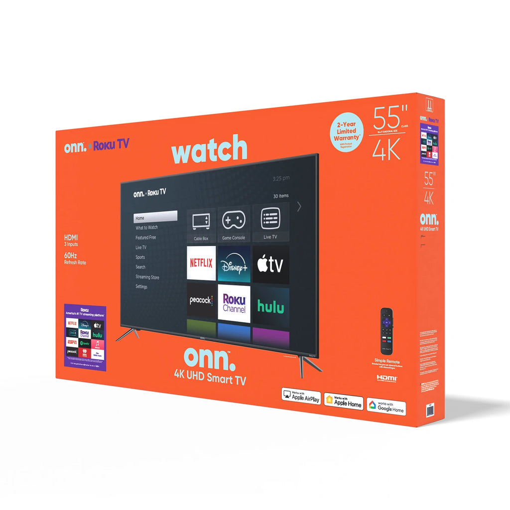 55 inch LED TV Class 4K UHD (2160P) Roku Smart Television HDR (100012586) - Puck's