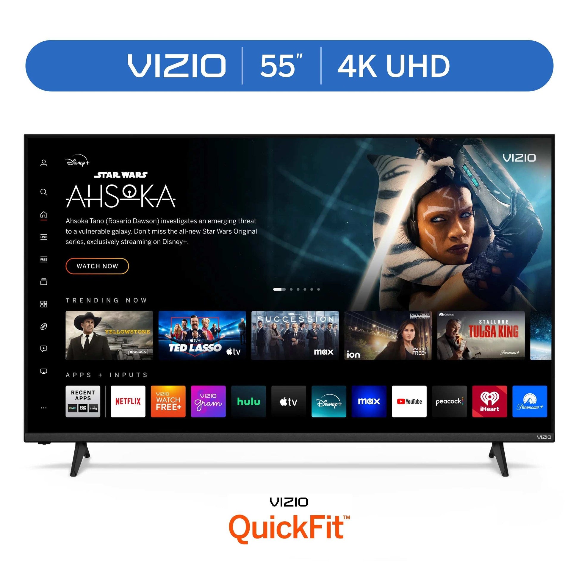55” Class 4K UHD LED HDR Smart TV (New) V4K55M-08 - Puck's