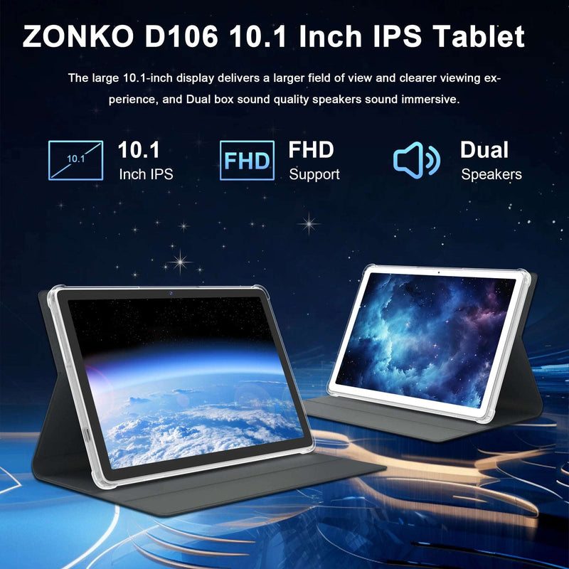 10Inch Android 14 Tablet,4G Cellular Tablet with 128GB ROM+14(8+6)GB RAM,5G Wifi,Octa-Core,13Mp Camera,Gps,1Tb Expand,Fhd Ips,Incell Touch Screen,Face Unlock,Split-Screen,Android Tablet with Keyboard - Puck's