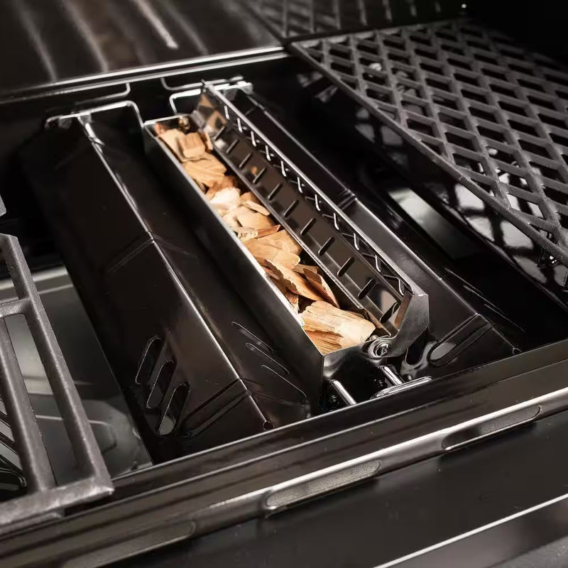 5-Burner Propane Gas Grill in Matte Black with Trivantage Multifunctional Cooking System