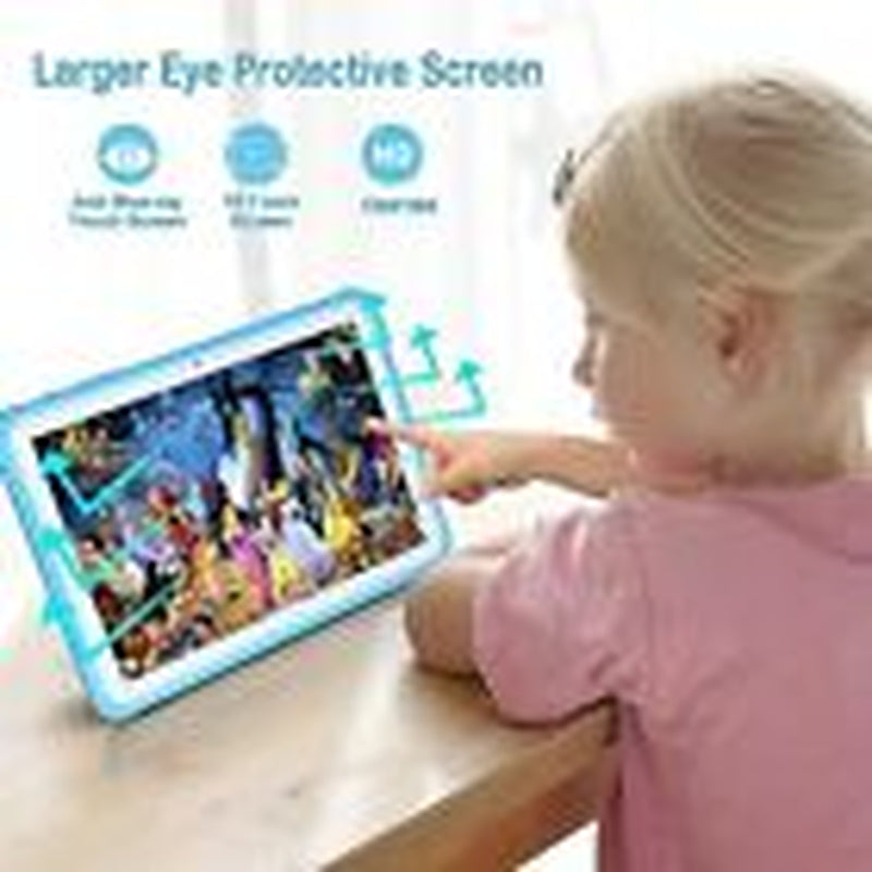 Kids Tablet, Android Tablet for Kids 10.1 Inches, 64GB Kids Tablet with Blue - Puck's