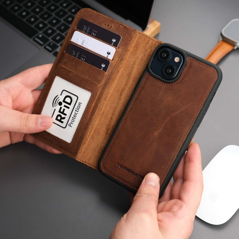 Casper iPhone 16 Wallet Case Leather MagSafe - Puck's