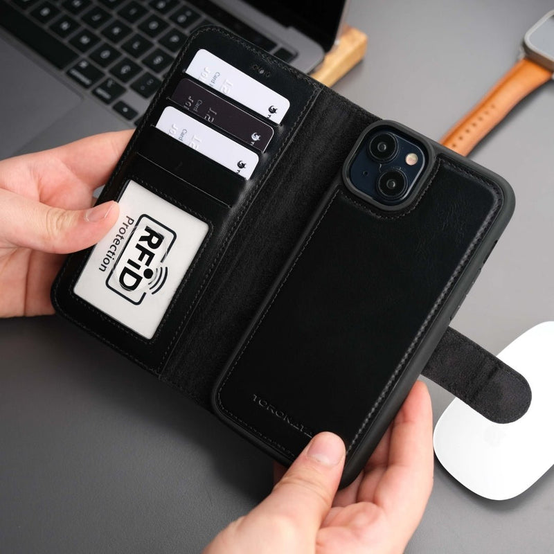 Casper iPhone 16 Wallet Case Leather MagSafe - Puck's