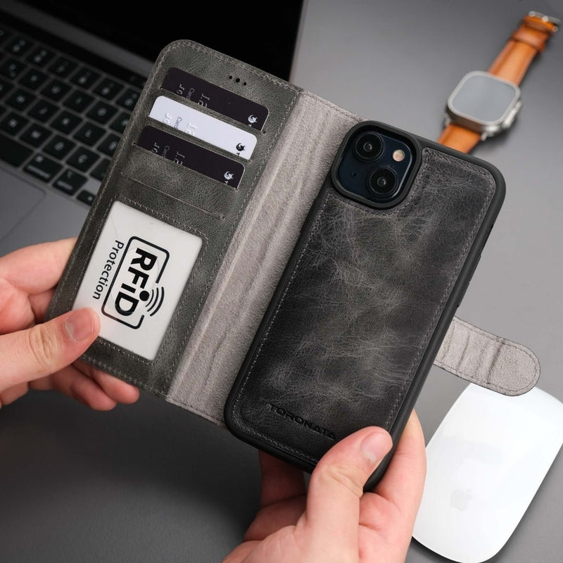 Casper iPhone 16 Wallet Case Leather MagSafe - Puck's