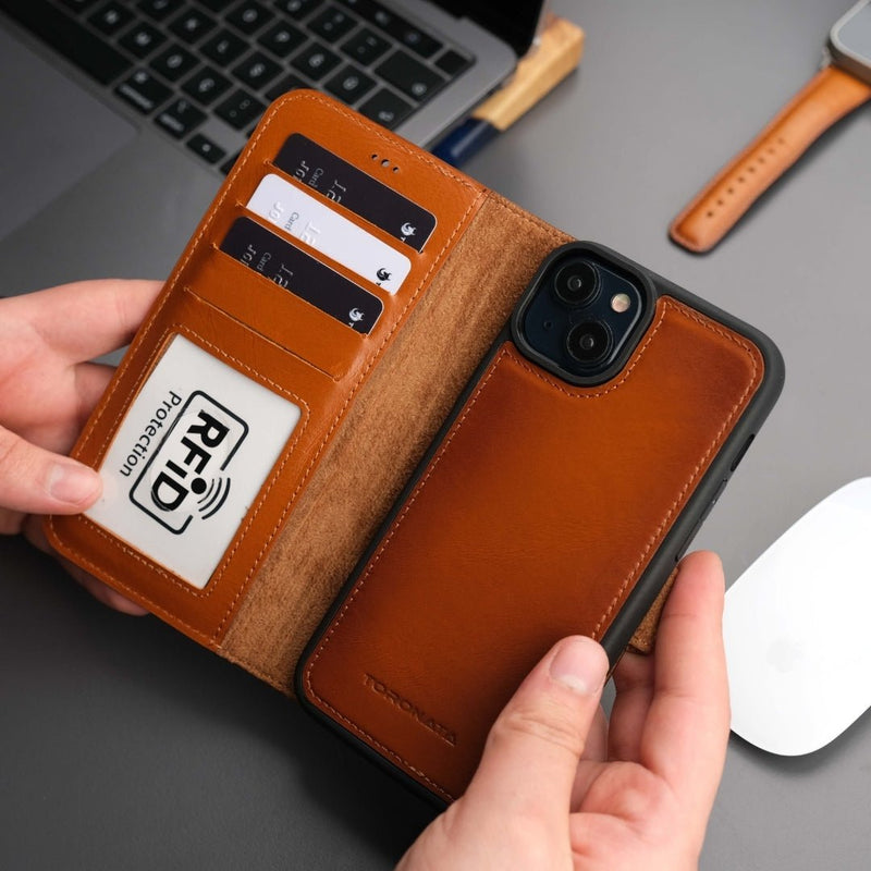 Casper iPhone 16 Wallet Case Leather MagSafe - Puck's