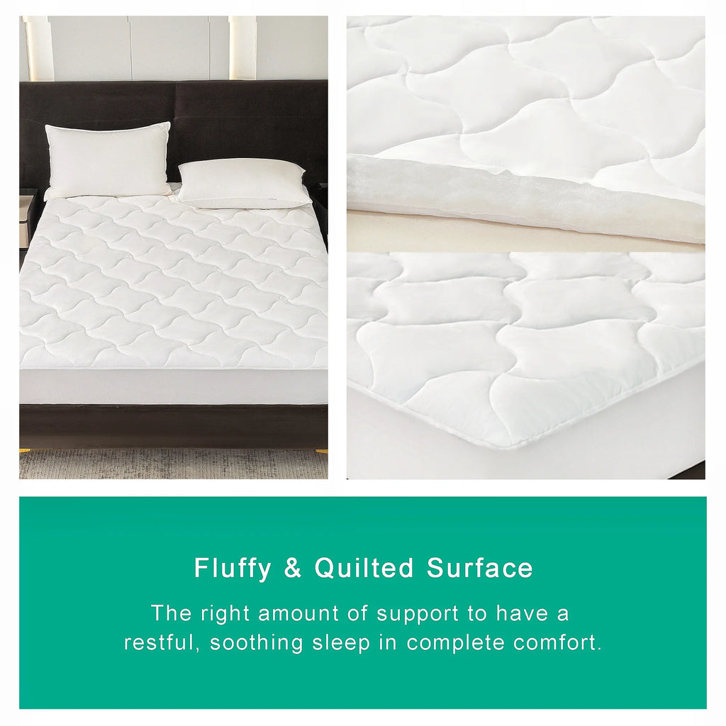 Extra Thick Waterproof Mattress Pad, King 76 in X 80 In