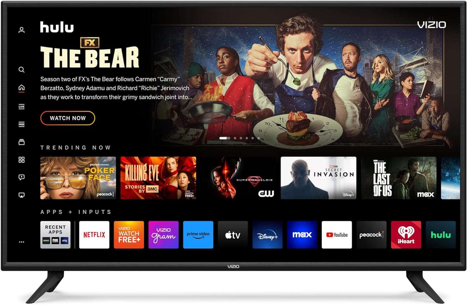 50-Inch V-Series 4K UHD LED Smart TV with Voice Remote, Dolby Vision, HDR10+, Alexa Compatibility, 2022 Model - Puck's