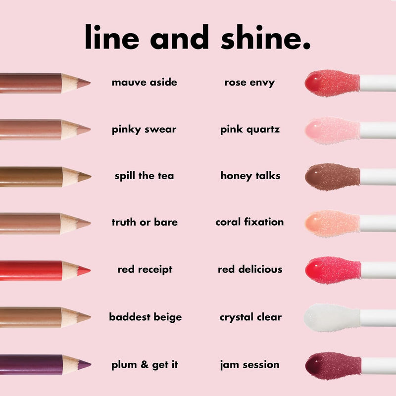 Glow Reviver Lip Oil, Nourishing Tinted Lip Oil for a High-Shine Finish, Infused with Jojoba Oil, Vegan & Cruelty-Free, Rose Envy - Puck's