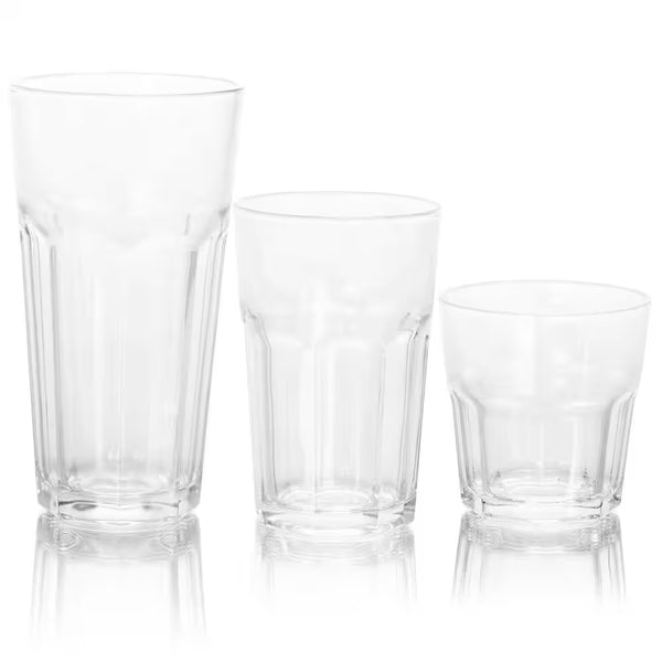3-Different Sizes Glassware Set (Set of 18) - Puck's